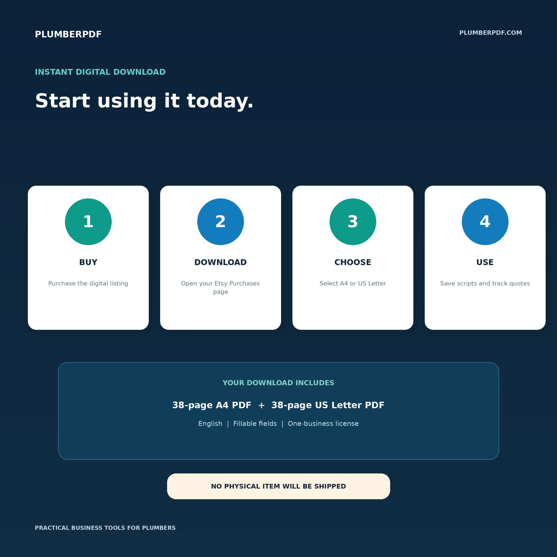 Instant digital download preview